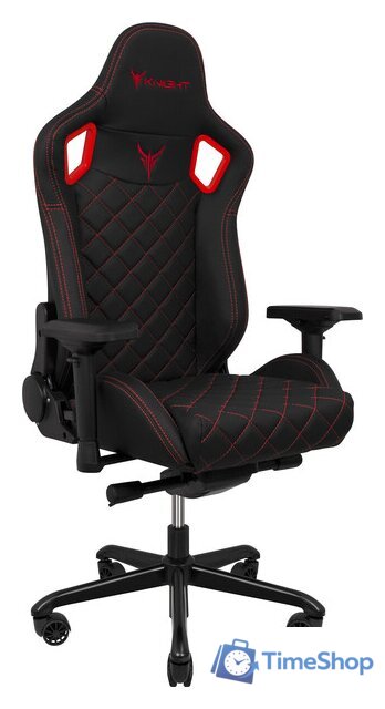 Игровое (геймерское) кресло Knight Titan (черный/красный) - Изображение №9 — Интернет-магазин Time-Shop