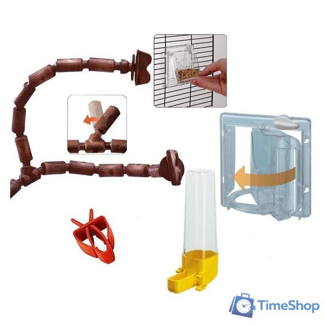 Клетка Ferplast Giulietta 4 52067017 - Изображение №5 — Интернет-магазин Time-Shop