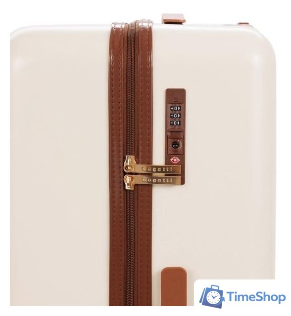 Чемодан-спиннер Bugatti Amelia 49716250 (бежевый) - Изображение №7 — Интернет-магазин Time-Shop