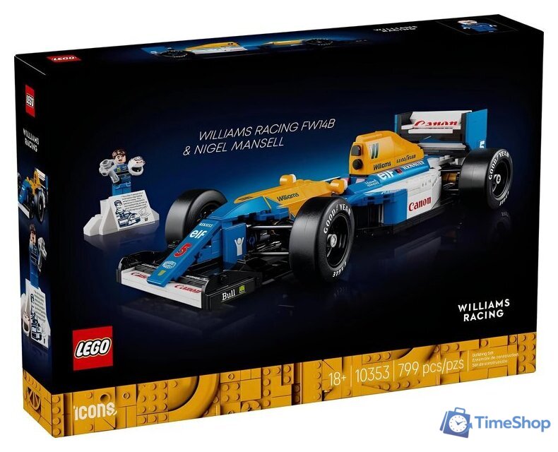 Конструктор LEGO Icons 10353 Гоночная машина Williams Racing FW14B & Nigel Mansell - Изображение №1 — Интернет-магазин Time-Shop