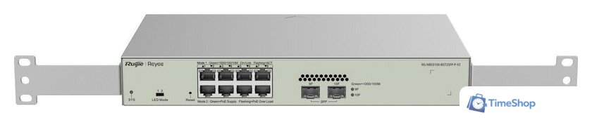 Управляемый коммутатор 2-го уровня Ruijie Networks RG-NBS3100-8GT2SFP-P-V2 - Изображение №2 — Интернет-магазин Time-Shop