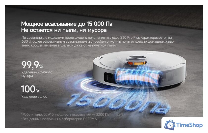 Робот-пылесос Deerma DEM-S30 Pro Plus - Изображение №18 — Интернет-магазин Time-Shop