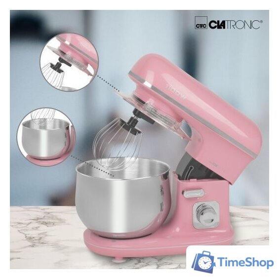 Планетарный миксер Clatronic KM 3711 (розовый) - Изображение №3 — Интернет-магазин Time-Shop