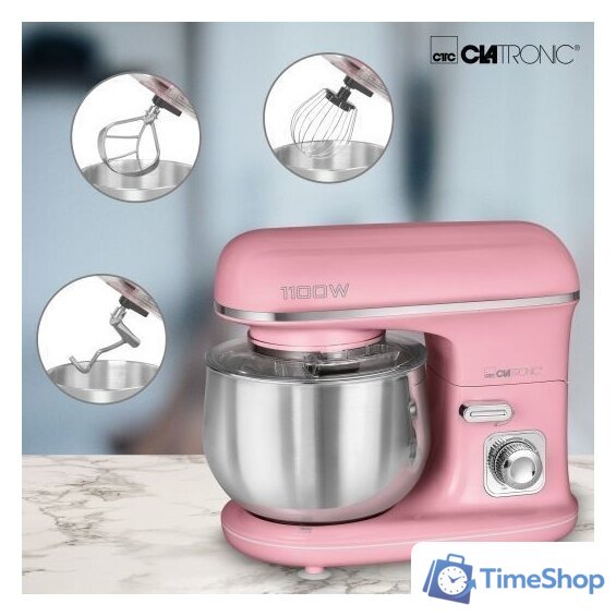 Планетарный миксер Clatronic KM 3711 (розовый) - Изображение №2 — Интернет-магазин Time-Shop