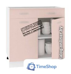 Шкаф напольный Кортекс-мебель Корнелия Лира НШ80р1ш без столешницы (венге) - Изображение №3 — Интернет-магазин Time-Shop