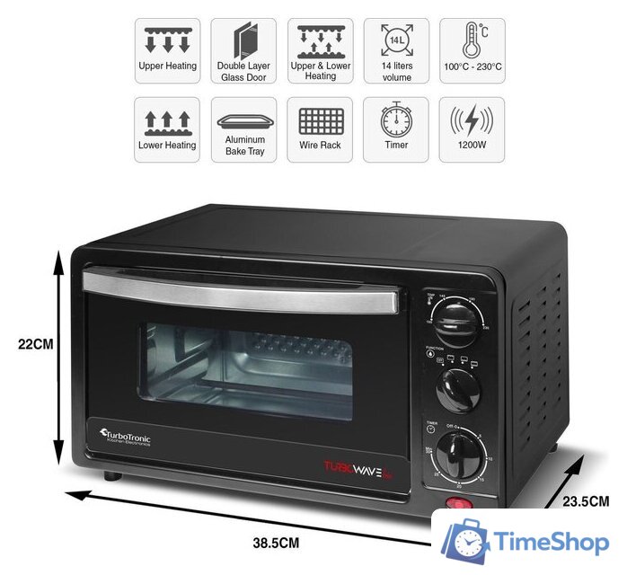 Мини-печь TurboTronic TT-EV14 - Изображение №5 — Интернет-магазин Time-Shop