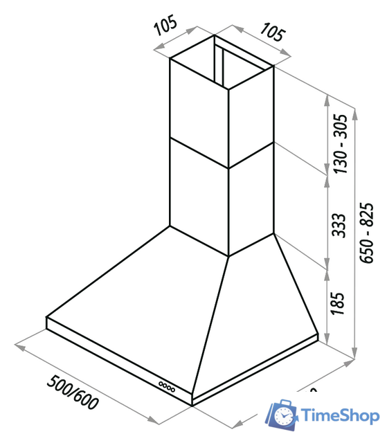 Кухонная вытяжка MAUNFELD Aire 60 (белый) - Изображение №2 — Интернет-магазин Time-Shop