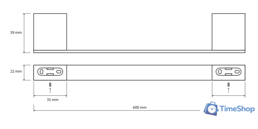Держатель для полотенца Bemeta Via 135004042 - Изображение №2 — Интернет-магазин Time-Shop