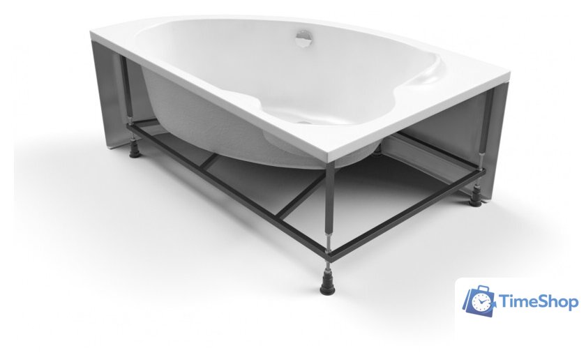 Ванна Cersanit Kaliope 170x110 L (с ножками и экраном) - Изображение №3 — Интернет-магазин Time-Shop