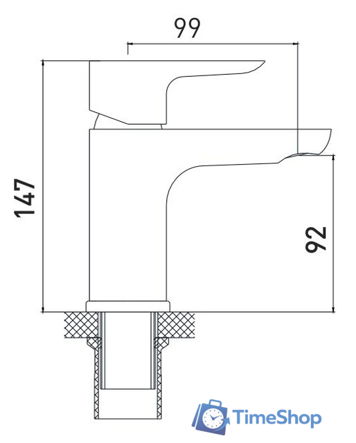 Смеситель Gross Aqua Space 6515288С - Изображение №2 — Интернет-магазин Time-Shop