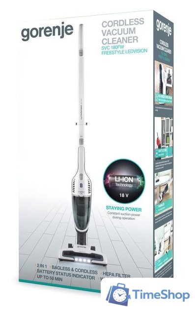 Пылесос Gorenje SVC180FW - Изображение №5 — Интернет-магазин Time-Shop