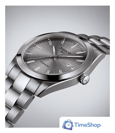 Наручные часы Tissot Gentleman Titanium T127.410.44.081.00 - Изображение №2 — Интернет-магазин Time-Shop