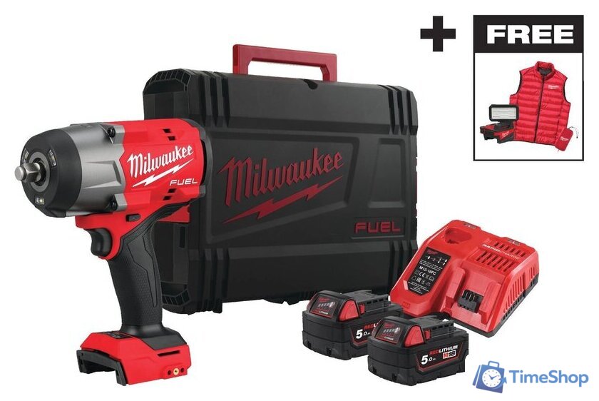 Гайковерт Milwaukee M18 FHIWF2F12MC-502X 4933499452 (с 2-мя АКБ, кейс) - Изображение №1 — Интернет-магазин Time-Shop