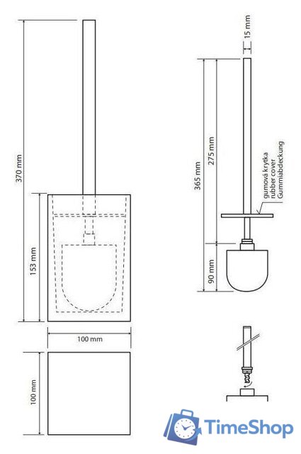 Ершик для унитаза Bemeta Vista 120113316-104 - Изображение №2 — Интернет-магазин Time-Shop