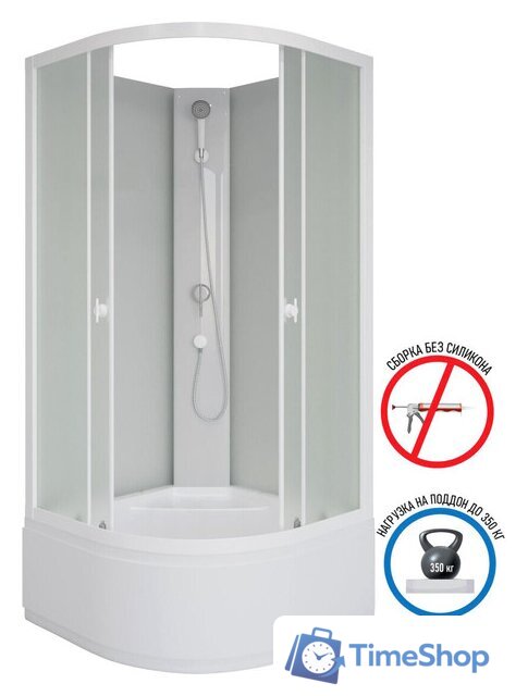 Душевая кабина Niagara Promo P90/40/MT/BK 90x90x195 - Изображение №5 — Интернет-магазин Time-Shop