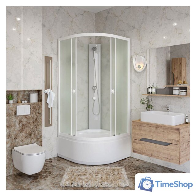 Душевая кабина Niagara Promo P90/40/MT/BK 90x90x195 - Изображение №3 — Интернет-магазин Time-Shop