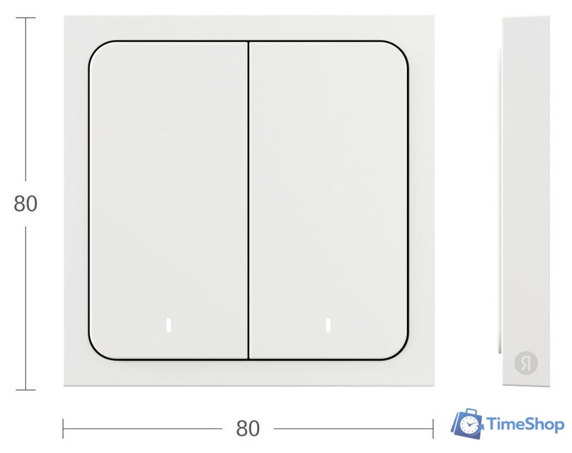 Выключатель Яндекс YNDX-00535 (2 клавиши) - Изображение №4 — Интернет-магазин Time-Shop