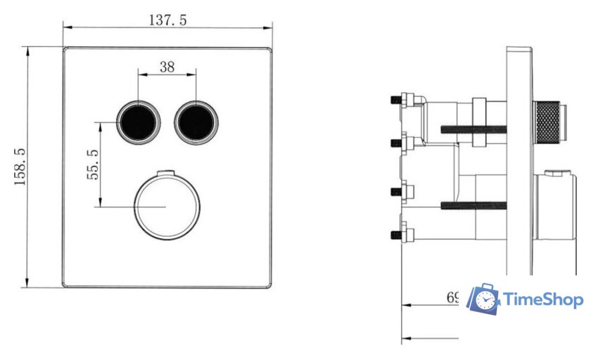 Душевая система  Vincea Inspire VSFW-3I21MT4RCH - Изображение №11 — Интернет-магазин Time-Shop