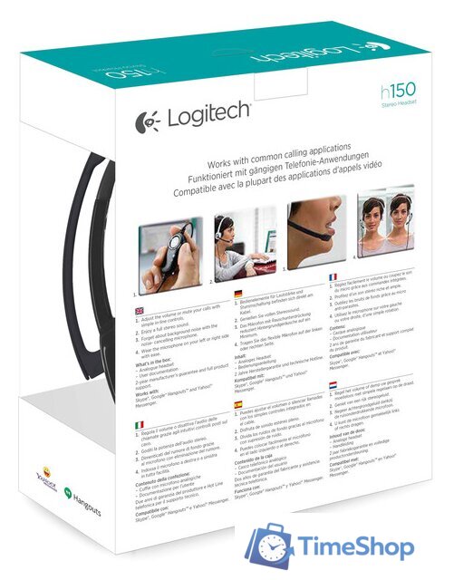Офисная гарнитура Logitech Stereo Headset H151 - Изображение №8 — Интернет-магазин Time-Shop