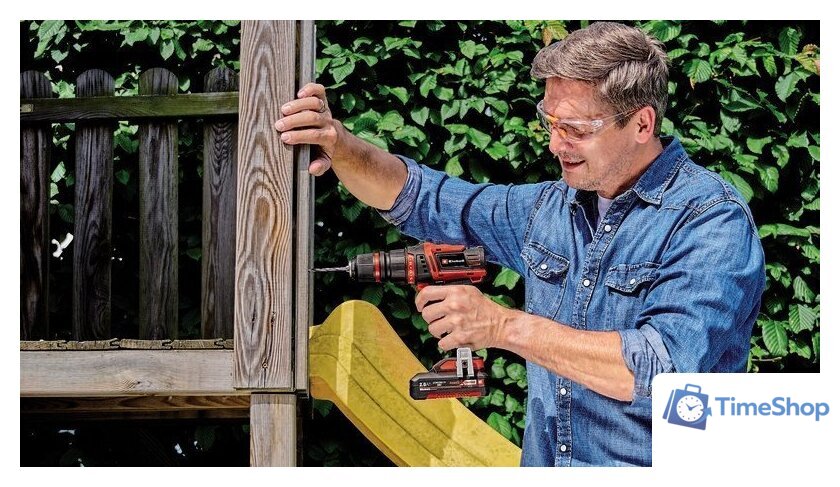 Дрель-шуруповерт Einhell E-CD 18/45 3X-Li 4513990 (с 1-им АКБ, кейс) - Изображение №9 — Интернет-магазин Time-Shop