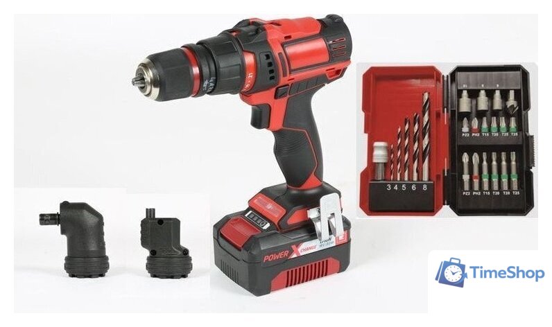 Дрель-шуруповерт Einhell E-CD 18/45 3X-Li 4513990 (с 1-им АКБ, кейс) - Изображение №3 — Интернет-магазин Time-Shop