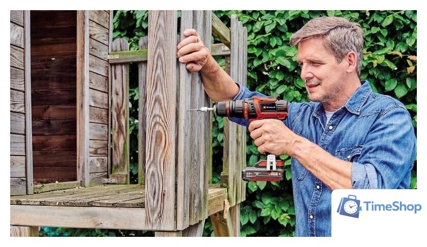 Дрель-шуруповерт Einhell E-CD 18/45 3X-Li 4513990 (с 1-им АКБ, кейс) - Изображение №10 — Интернет-магазин Time-Shop