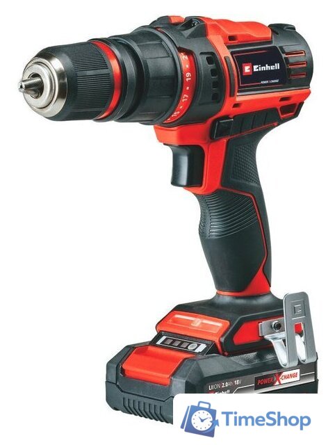 Дрель-шуруповерт Einhell E-CD 18/45 3X-Li 4513990 (с 1-им АКБ, кейс) - Изображение №1 — Интернет-магазин Time-Shop
