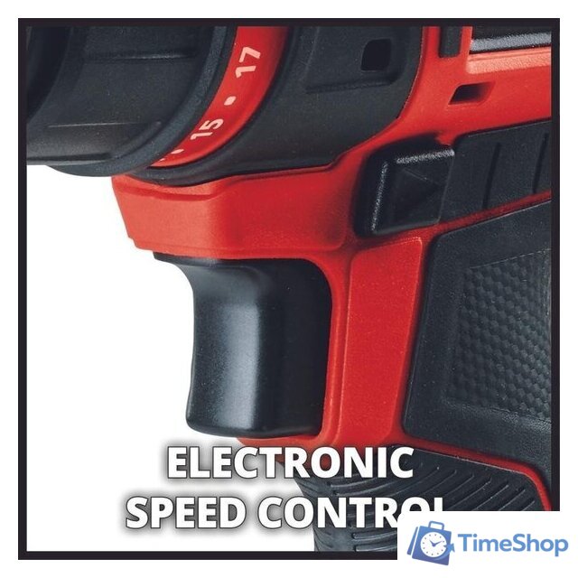 Дрель-шуруповерт Einhell E-CD 18/45 3X-Li 4513990 (с 1-им АКБ, кейс) - Изображение №7 — Интернет-магазин Time-Shop