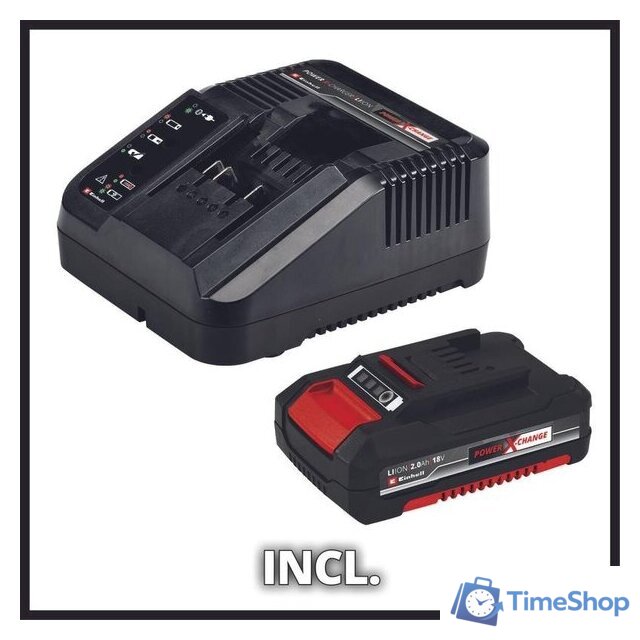 Дрель-шуруповерт Einhell E-CD 18/45 3X-Li 4513990 (с 1-им АКБ, кейс) - Изображение №6 — Интернет-магазин Time-Shop