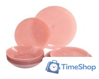 Набор тарелок Luminarc Melitina Pink V9723 (18пр) - Изображение №1 — Интернет-магазин Time-Shop