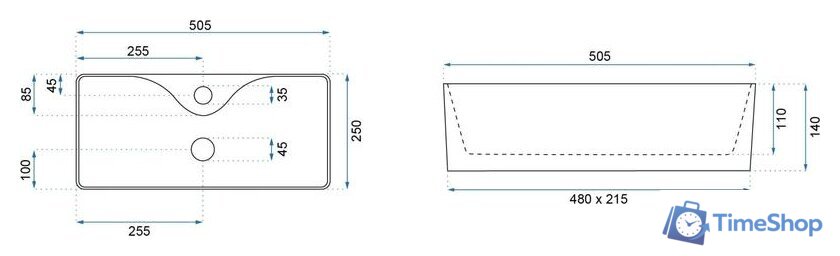 Умывальник Rea Mery (белый) - Изображение №6 — Интернет-магазин Time-Shop