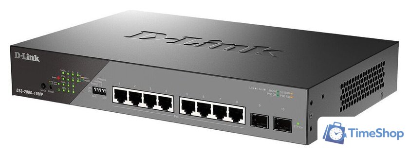 Управляемый коммутатор 2-го уровня D-Link DSS-200G-10MP/A1A - Изображение №3 — Интернет-магазин Time-Shop