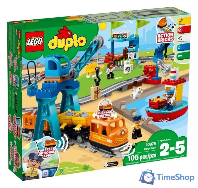 Конструктор LEGO Duplo 10875 Грузовой поезд - Изображение №1 — Интернет-магазин Time-Shop