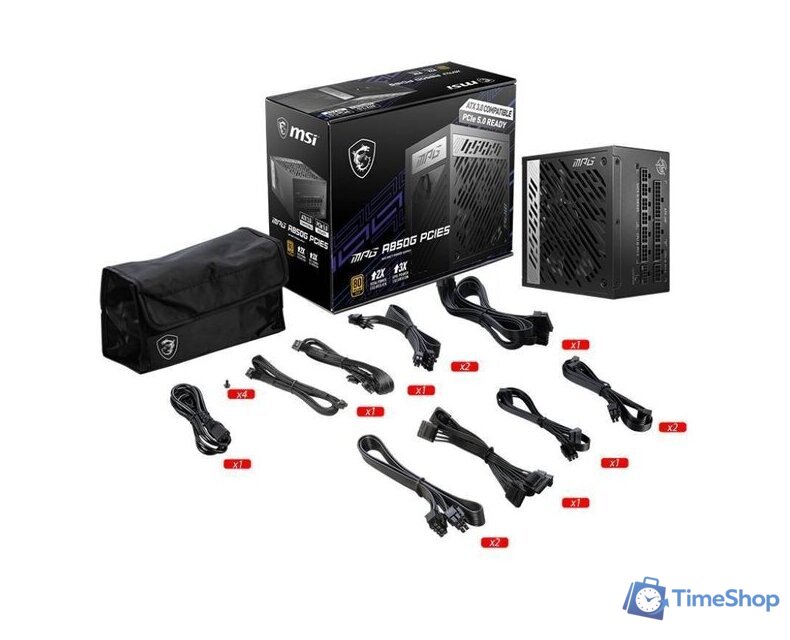 Блок питания MSI MPG A850G PCIE5 - Изображение №5 — Интернет-магазин Time-Shop