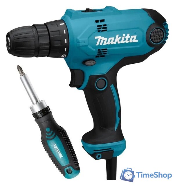 Дрель-шуруповерт Makita DF0300X1 (с отверткой) - Изображение №1 — Интернет-магазин Time-Shop