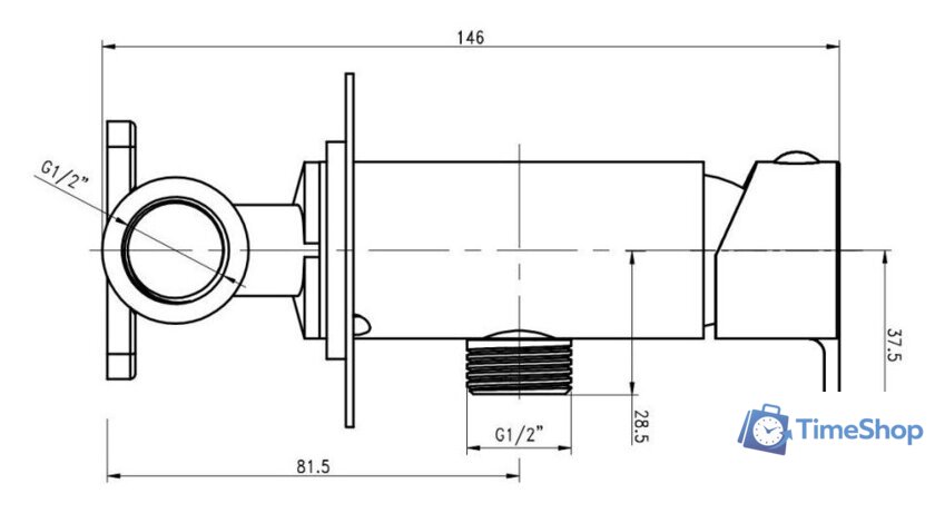 Гигиенический душ Gross Aqua Bidet Evo GA042602MW - Изображение №5 — Интернет-магазин Time-Shop