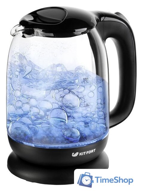 Электрический чайник Kitfort KT-625-6 (черный) - Изображение №1 — Интернет-магазин Time-Shop