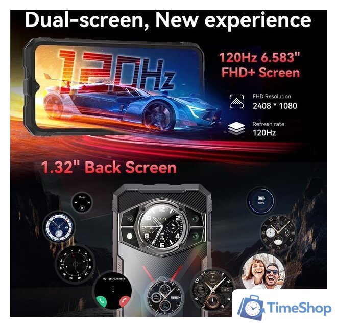 Телефон Cubot KingKong AX 12GB/256GB (черный) - Изображение №6 — Интернет-магазин Time-Shop