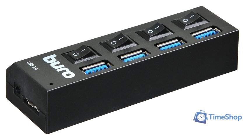 USB-хаб Buro BU-HUB4-U3.0-L - Изображение №2 — Интернет-магазин Time-Shop
