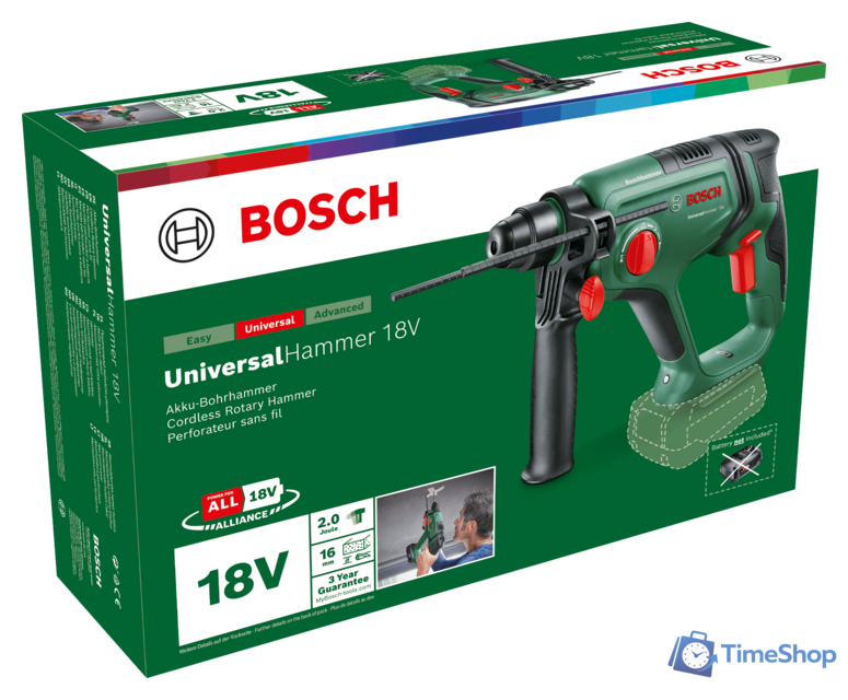 Перфоратор Bosch UniversalHammer 18V 06039D6000 (без АКБ) - Изображение №3 — Интернет-магазин Time-Shop