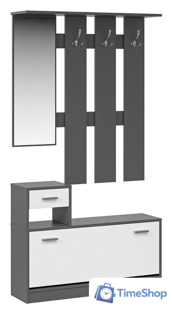 Стенка Империал Интер (антрацит/белый) - Изображение №1 — Интернет-магазин Time-Shop