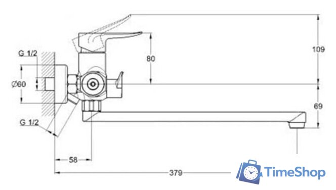 Смеситель G.Lauf GOB7-A134 - Изображение №2 — Интернет-магазин Time-Shop