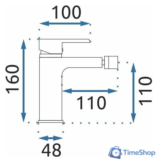 Смеситель Rea Bloom White Gold REAB9930 - Изображение №5 — Интернет-магазин Time-Shop