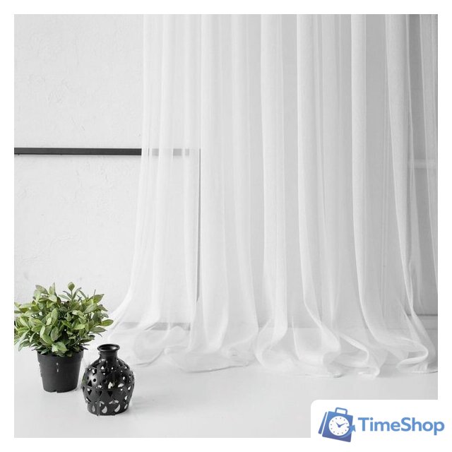 Тюль Pasionaria Лоунли 500x250 (белый) - Изображение №2 — Интернет-магазин Time-Shop