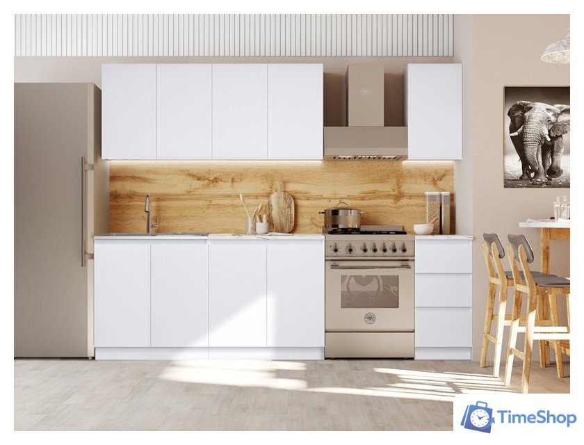 Готовая кухня Артём-Мебель Мэри СН-114 ДСП 2.0м (белый) - Изображение №4 — Интернет-магазин Time-Shop