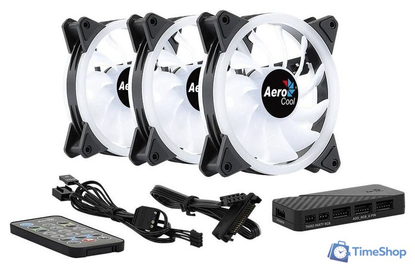Комплект вентиляторов для корпуса AeroCool Duo 12 Pro (3 шт.) - Изображение №6 — Интернет-магазин Time-Shop