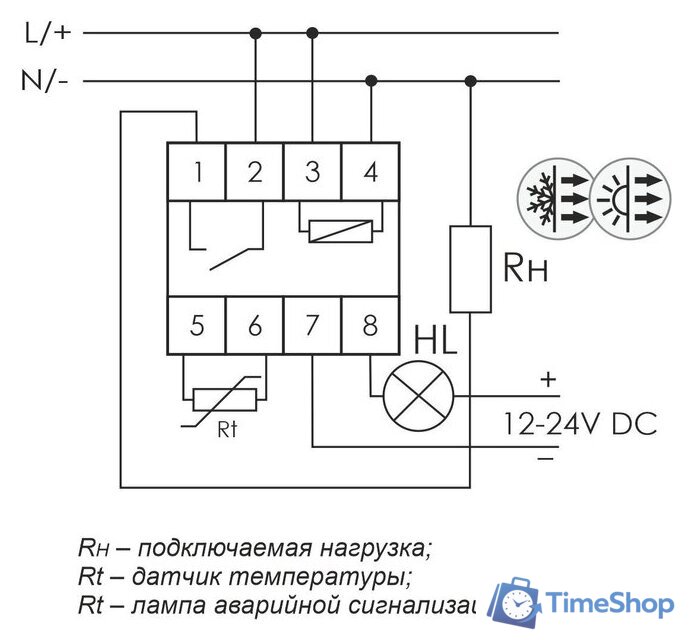 Реле температуры Евроавтоматика F&F RT-820M-RTC EA07.001.020 - Изображение №2 — Интернет-магазин Time-Shop