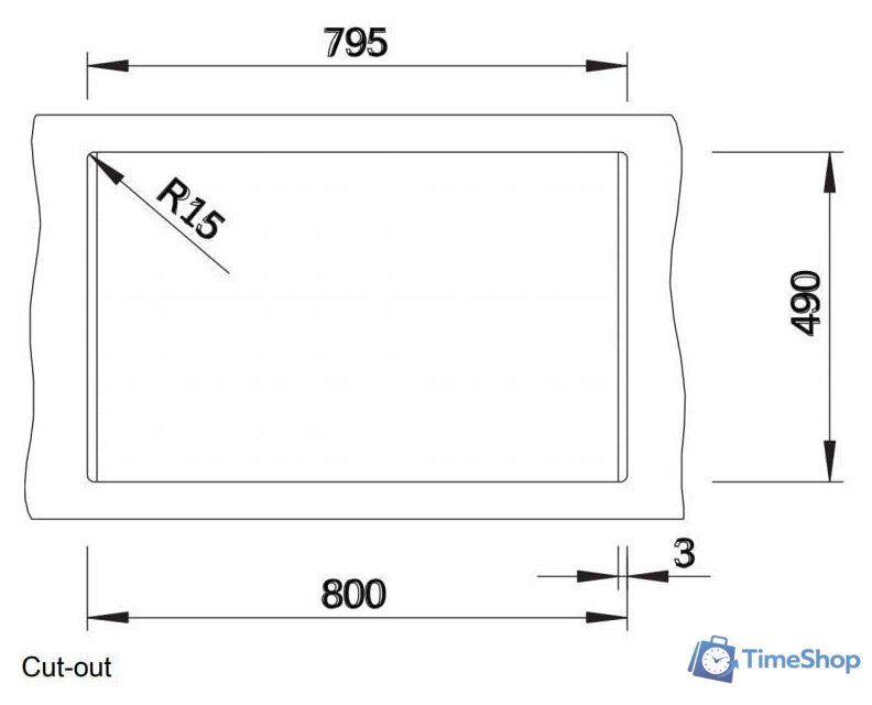 Кухонная мойка Blanco Dalago 8 525877 (черный) - Изображение №6 — Интернет-магазин Time-Shop