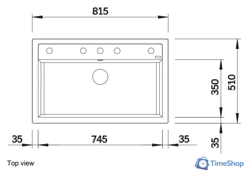 Кухонная мойка Blanco Dalago 8 525877 (черный) - Изображение №5 — Интернет-магазин Time-Shop