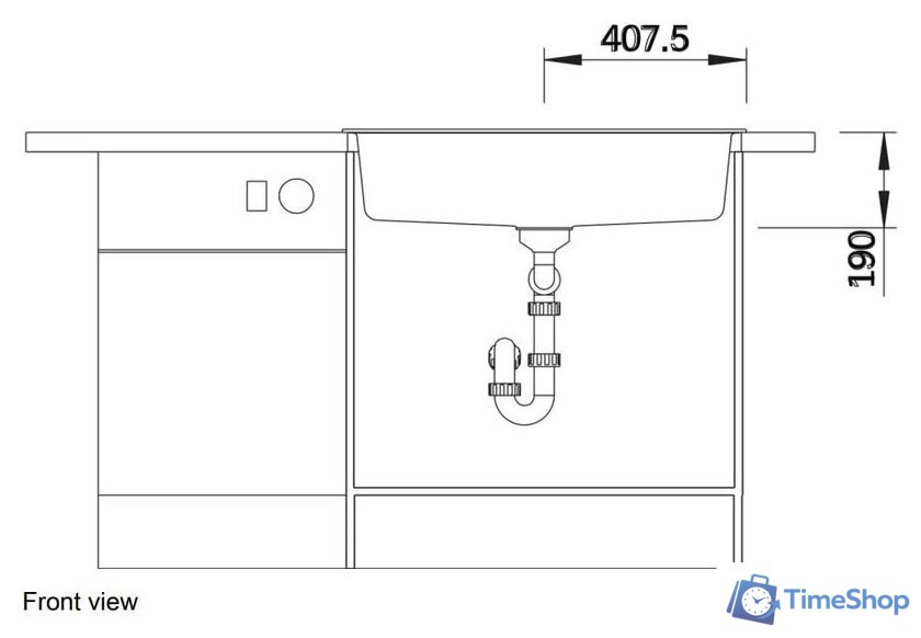 Кухонная мойка Blanco Dalago 8 525877 (черный) - Изображение №7 — Интернет-магазин Time-Shop